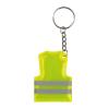 Key fob in the shape of a safety vest