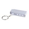 Keyring with folding ruler