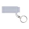 Keyring with folding ruler