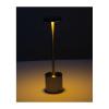 Stainless steel table lamp with rechargeable batte