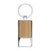 Bamboo key ring with bottle opener