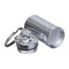 Stainless steel keychain container