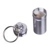 Stainless steel keychain container