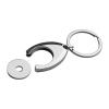Metal keyring with shopping coin