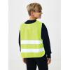 GRS recycled PET high-visibility safety vest 7-12 years