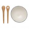 Ukiyo salad bowl with bamboo salad server
