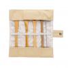 Reusable bamboo travel cutlery set