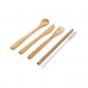 Reusable bamboo travel cutlery set