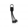 4-in-1 cable with carabiner clip