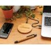Bamboo 5W round wireless charger