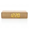 Bamboo alarm clock with 5W wireless charger