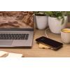Bamboo 10W wireless charger with USB