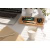 Bamboo desk organiser 10W wireless charger