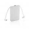 5.000 mAh Pocket Powerbank with integrated cables