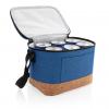 Two tone cooler bag with cork detail