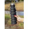 Leakproof collapsible silicone bottle with lid