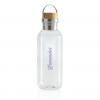 RCS RPET bottle with bamboo lid and handle