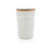 GRS certified recycled PP mug with bamboo lid