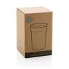 GRS certified recycled PP mug with bamboo lid