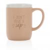 Ceramic mug with white rim 300ml