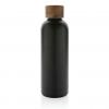 Wood RCS certified recycled stainless steel vacuum bottle