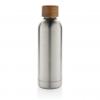 Wood RCS certified recycled stainless steel vacuum bottle