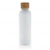 Wood RCS certified recycled stainless steel vacuum bottle