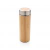 Leak proof bamboo vacuum bottle