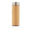Leak proof bamboo vacuum bottle