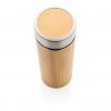 Leak proof bamboo vacuum bottle