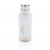 Leak proof vacuum bottle with logo plate