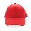 Impact AWARE™ Brushed rcotton 5 panel trucker cap 190gr