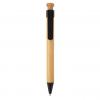 Bamboo pen with wheatstraw clip