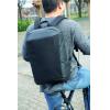 Madrid anti-theft RFID USB laptop backpack PVC free