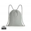 Impact AWARE™ recycled cotton drawstring backpack 145g