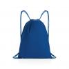 Impact AWARE™ recycled cotton drawstring backpack 145g