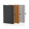 GRS Recycled leather hardcover notebook A5