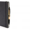GRS Recycled leather hardcover notebook A5