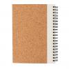 Cork spiral notebook with pen