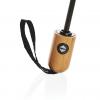 21" Impact AWARE™ RPET 190T bamboo auto open/close umbrella