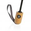 21" Impact AWARE™ RPET 190T bamboo auto open/close umbrella