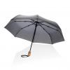 21" Impact AWARE™ RPET 190T bamboo auto open/close umbrella