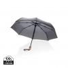 21" Impact AWARE™ RPET 190T bamboo auto open/close umbrella