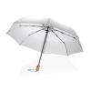 21" Impact AWARE™ RPET 190T bamboo auto open/close umbrella