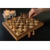 Luxury wooden foldable chess set