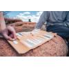 Britton cork foldable backgammon and checkers game set