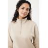 IQONIQ Elgon recycled cotton quarter zip sweater