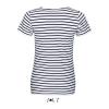 SOL'S MILES WOMEN - ROUND NECK STRIPED T-SHIRT
