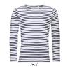SOL'S MARINE MEN - LONG SLEEVE STRIPED T-SHIRT
