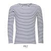 SOL'S MARINE MEN - LONG SLEEVE STRIPED T-SHIRT